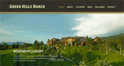 Desktop Screenshot of greenhillsranch.com