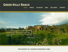Tablet Screenshot of greenhillsranch.com